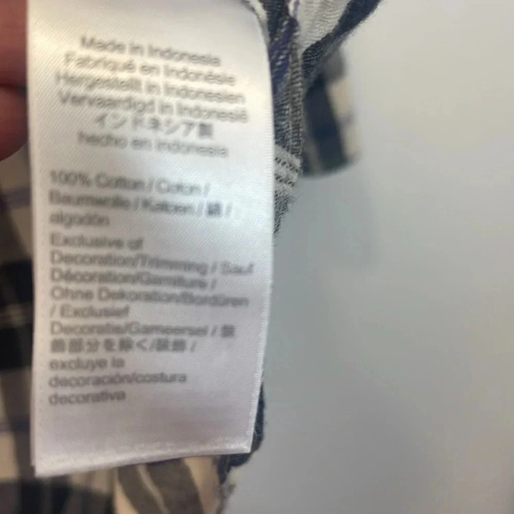 J Crew Relaxed Cotton Plaid Button-down Shirt Size 2 - Picture 8 of 8